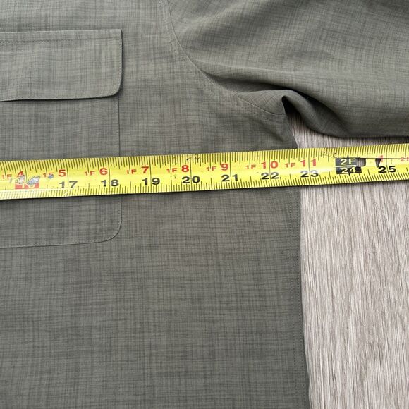 Hugo Boss Button Up Shirt Mens Medium Regular Fit Green Gray Long Sleeve Casual - Picture 5 of 9